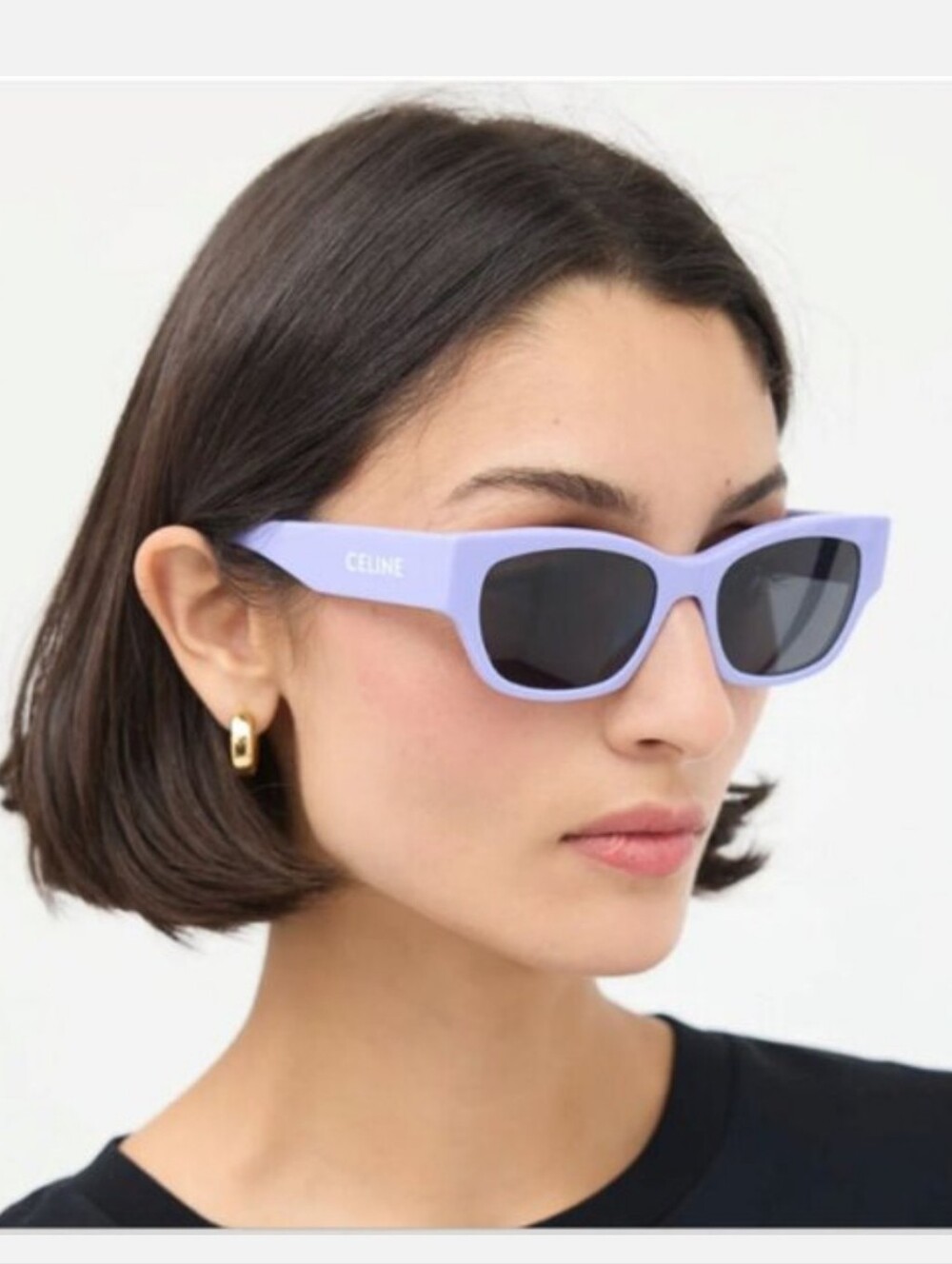 Celine Monochroms Lilac Cat Eye Sunglasses 54mm - Women's Fashion Eyewear